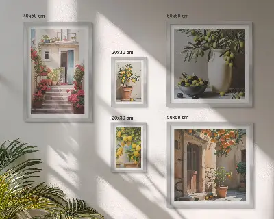 Gallery wall met sfeervolle citroenillustraties