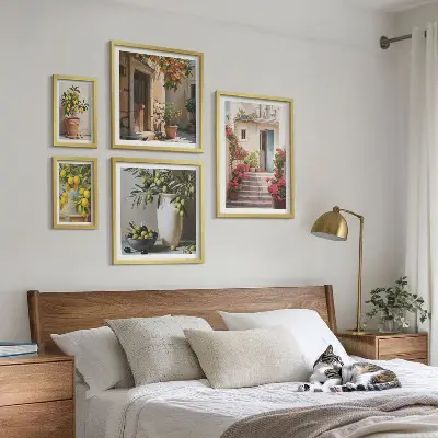 Gallery wall met sfeervolle citroenillustraties