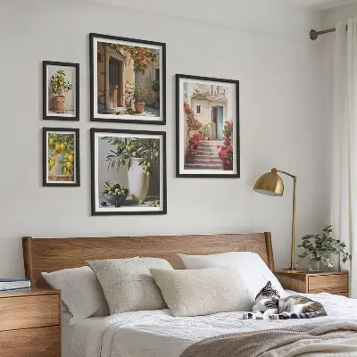 Gallery wall met sfeervolle citroenillustraties