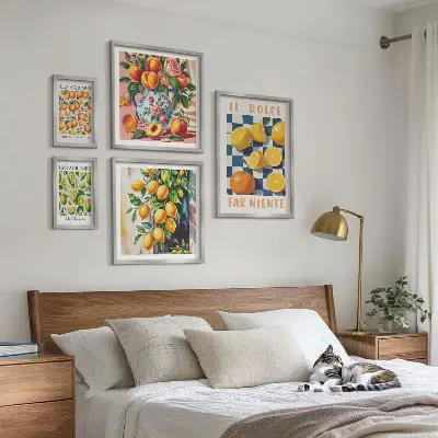 Wanddecoratie citrus retro voor in de keuken