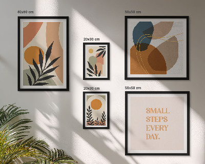 Gallery wall Stijlvolle abstracte plantenafbeeldingen