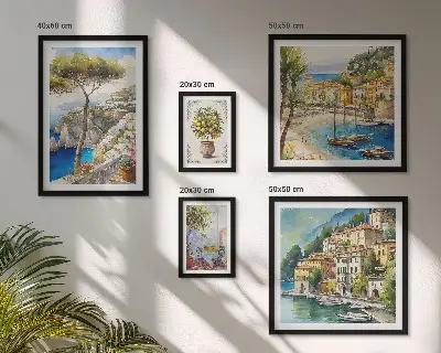 Gallery wall Stijlvolle kustplaatsen