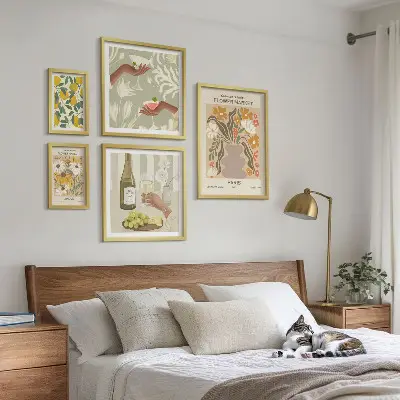 Gallery wall Bloemen en fruit in vintage stijl