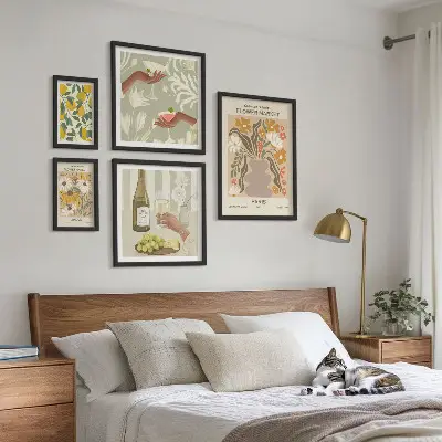 Gallery wall Bloemen en fruit in vintage stijl