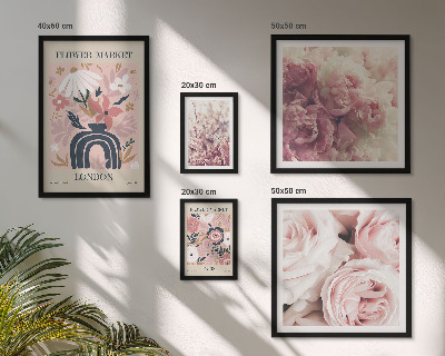 Wanddecoratie compositie Bloemen in boho-stijl