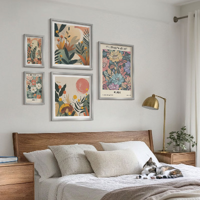 Gallery wall Bloemmotieven Parijs Londen