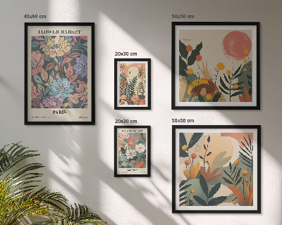 Gallery wall Bloemmotieven Parijs Londen
