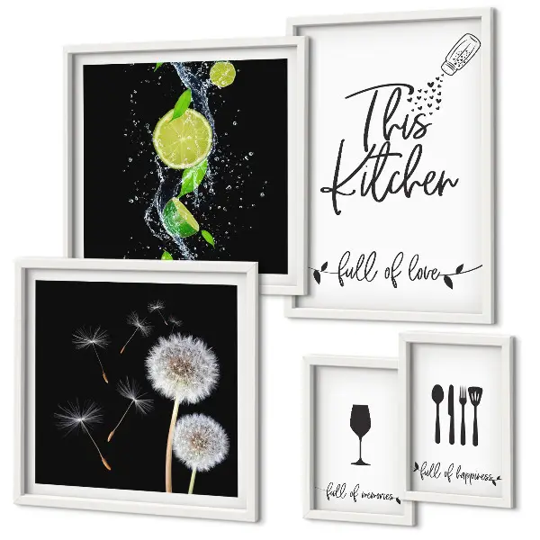 Wanddecoratie compositie Keukeninspiratie met liefde