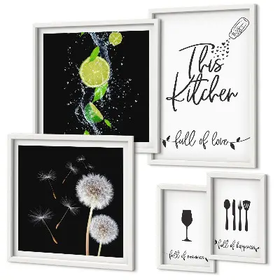 Wanddecoratie compositie Keukeninspiratie met liefde