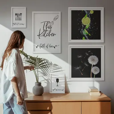 Wanddecoratie compositie Keukeninspiratie met liefde