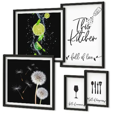 Wanddecoratie compositie Keukeninspiratie met liefde