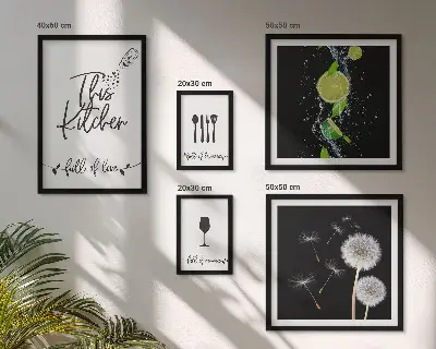 Wanddecoratie compositie Keukeninspiratie met liefde