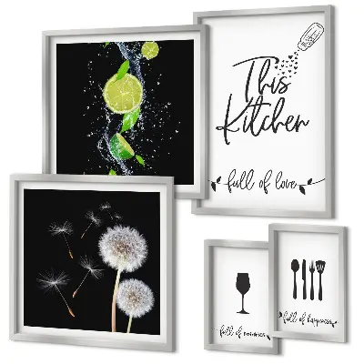 Wanddecoratie compositie Keukeninspiratie met liefde