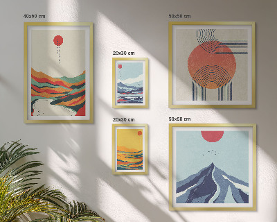 Gallery wall Abstracte berglandschappen