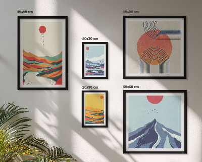 Gallery wall Abstracte berglandschappen