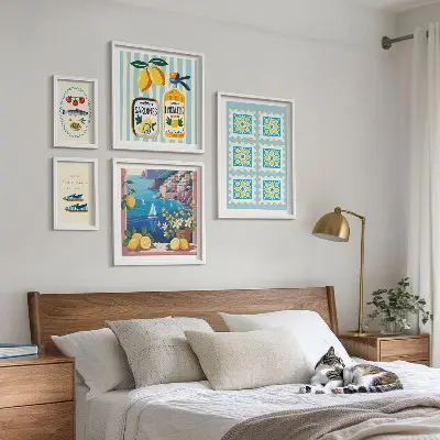 Gallery wall Italiaanse keuken in smaakstijl