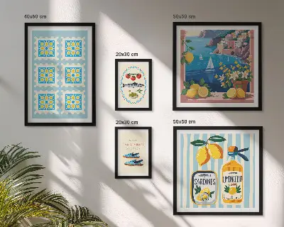 Gallery wall Italiaanse keuken in smaakstijl