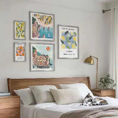 Gallery wall Vintage fruitlandschappen
