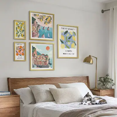 Gallery wall Vintage fruitlandschappen