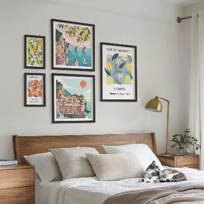 Gallery wall Vintage fruitlandschappen