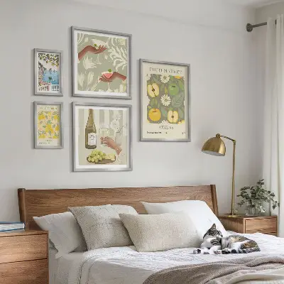 Gallery wall Sfeervolle illustraties uit de jaren 70