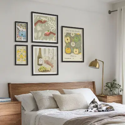 Gallery wall Sfeervolle illustraties uit de jaren 70