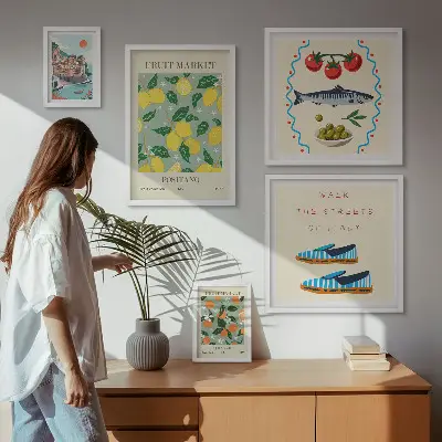 Wanddecoratie compositie Fruitcollectie uit Italië