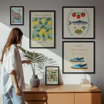 Wanddecoratie compositie Fruitcollectie uit Italië