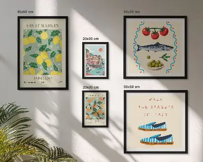 Wanddecoratie compositie Fruitcollectie uit Italië