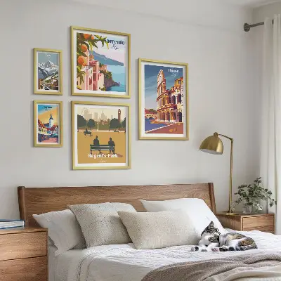 Gallery wall Landschappen van Europese steden