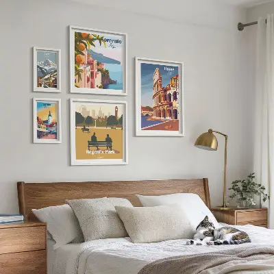 Gallery wall Landschappen van Europese steden