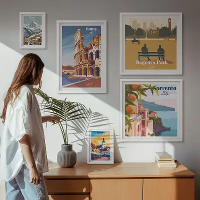 Gallery wall Landschappen van Europese steden
