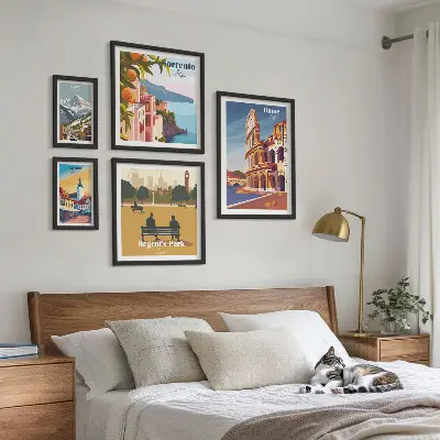 Gallery wall Landschappen van Europese steden