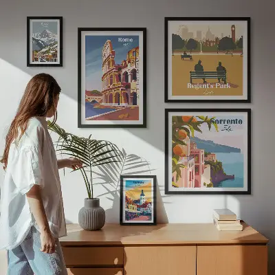 Gallery wall Landschappen van Europese steden