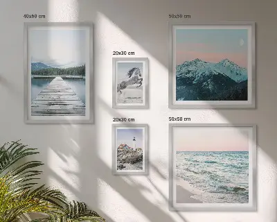 Gallery wall met natuurlandschappen