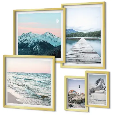 Gallery wall met natuurlandschappen