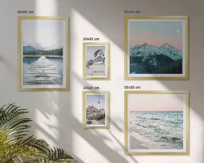 Gallery wall met natuurlandschappen