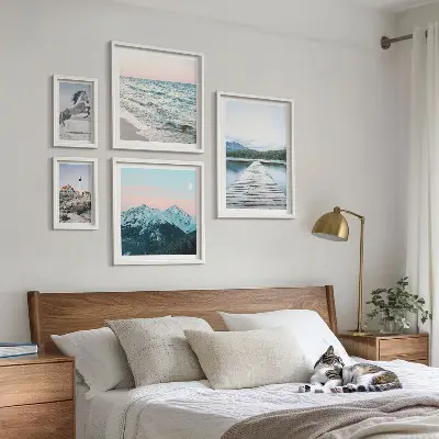 Gallery wall met natuurlandschappen