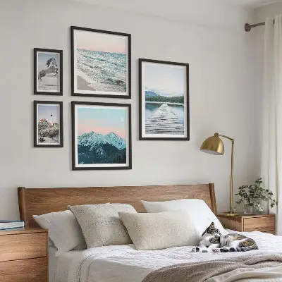 Gallery wall met natuurlandschappen