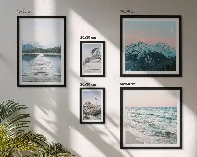 Gallery wall met natuurlandschappen