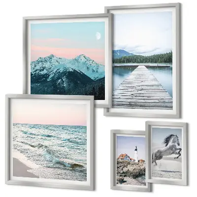 Gallery wall met natuurlandschappen