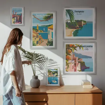 Gallery wall Landschappen van Europese steden