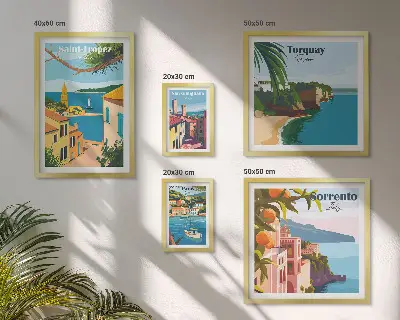 Gallery wall Landschappen van Europese steden
