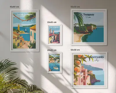 Gallery wall Landschappen van Europese steden
