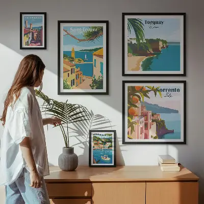 Gallery wall Landschappen van Europese steden
