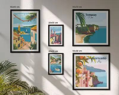 Gallery wall Landschappen van Europese steden