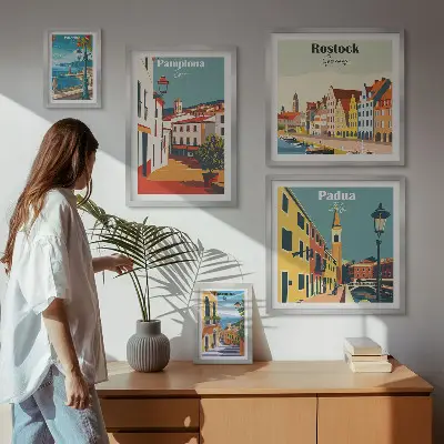 Gallery wall Architectuur van Europese steden