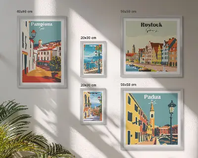 Gallery wall Architectuur van Europese steden