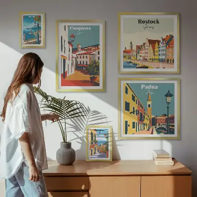 Gallery wall Architectuur van Europese steden