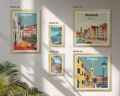 Gallery wall Architectuur van Europese steden
